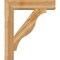 Ekena Millwork Funston Block Rough Sawn Bracket w/ Offset Brace, Western Red Cedar, 8"W x 34"D x 40"H BKT0806X34X40FST05RWR - alternate 3